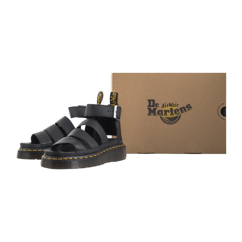 Dr. Martens Clarissa II Quad Milled Nappa Black 24476001 (DR79-a) sandalai