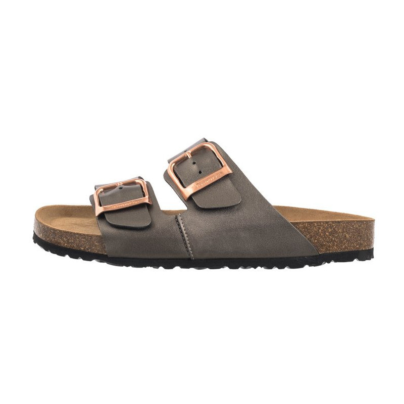 Tamaris Brązowe 1-27503-42 214 Anthracite (TM483-b) Moteriški batai/šlepetės