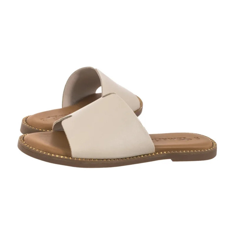 Tamaris Beżowe 1-27135-42 418 Ivory (TM484-c) Moteriški batai/šlepetės