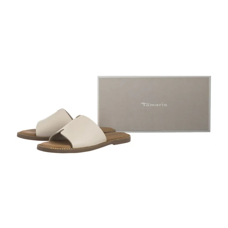 Tamaris Beżowe 1-27135-42 418 Ivory (TM484-c) Moteriški batai/šlepetės