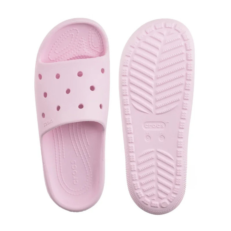 Crocs Classic Slide V2 Pink Milk 209401-6ZW (CR325-c) Moteriški batai/šlepetės