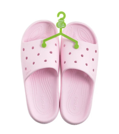 Crocs Classic Slide V2 Pink Milk 209401-6ZW (CR325-c) Moteriški batai/šlepetės