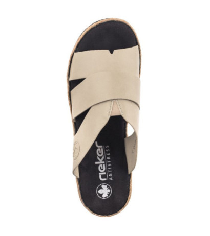 Rieker Beżowe V7989-62 Beige (RI164-a) batai