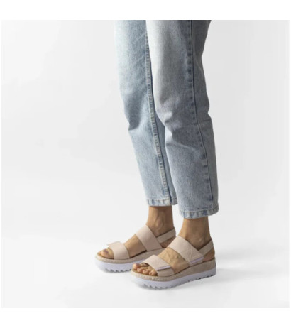 Rieker Różowe V4475-31 Pink (RI166-a) sandalai