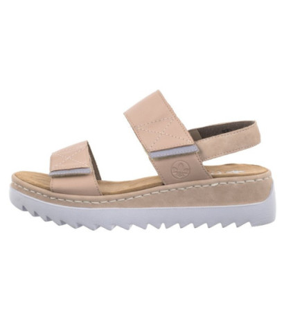 Rieker Różowe V4475-31 Pink (RI166-a) sandalai
