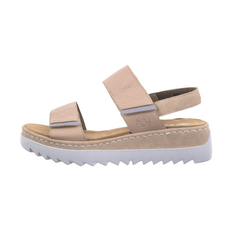 Rieker Różowe V4475-31 Pink (RI166-a) sandalai