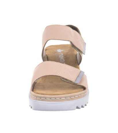Rieker Różowe V4475-31 Pink (RI166-a) sandalai
