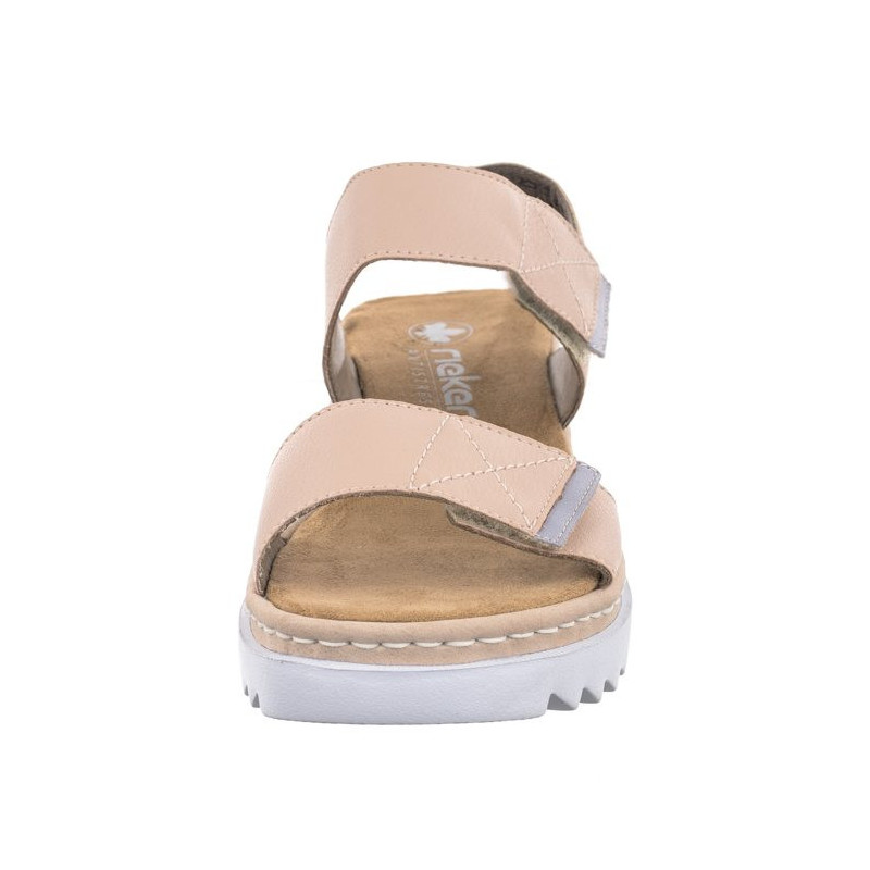 Rieker Różowe V4475-31 Pink (RI166-a) sandalai