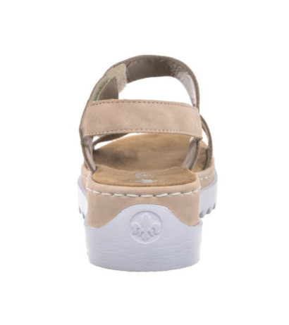 Rieker Różowe V4475-31 Pink (RI166-a) sandalai
