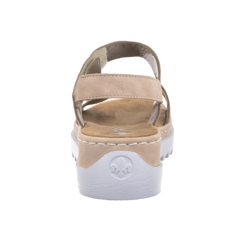 Rieker Różowe V4475-31 Pink (RI166-a) sandalai