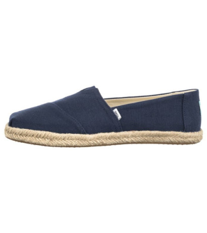Toms Alpargata Rope Navy Recycled Cotton Slubby Woven 10019674 (TS45-a) sportiniai bateliai