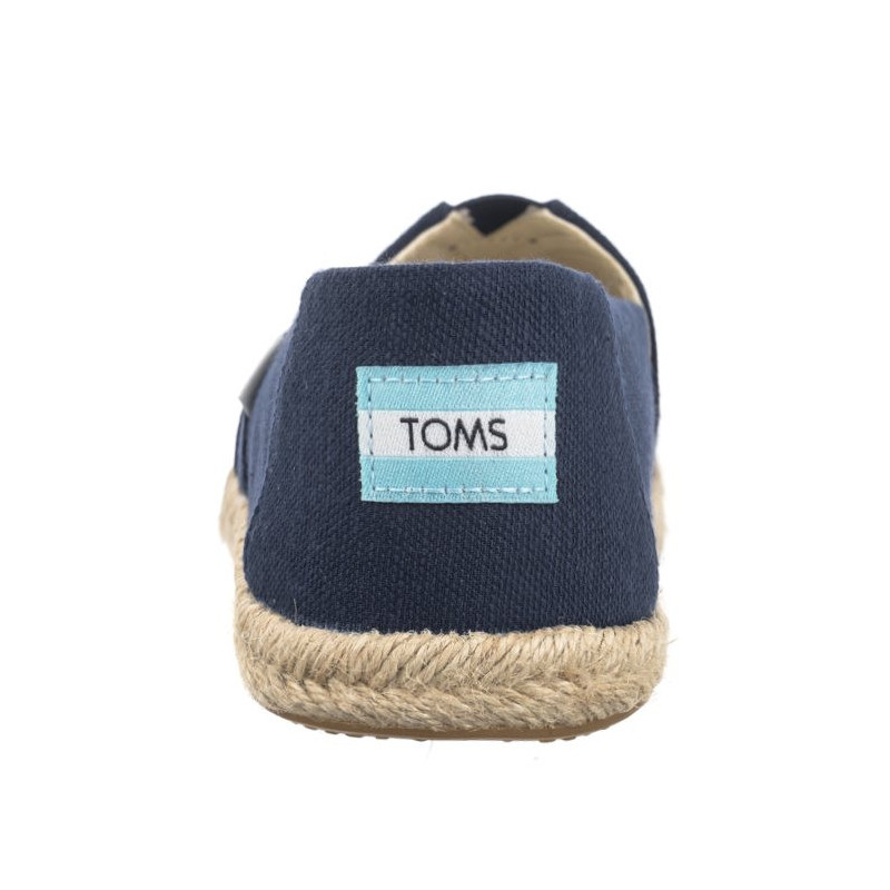 Toms Alpargata Rope Navy Recycled Cotton Slubby Woven 10019674 (TS45-a) sportiniai bateliai