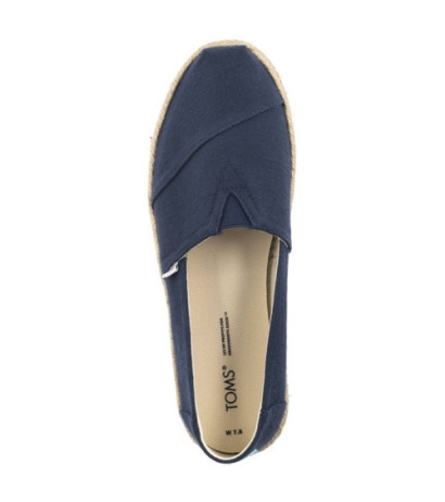 Toms Alpargata Rope Navy Recycled Cotton Slubby Woven 10019674 (TS45-a) sportiniai bateliai