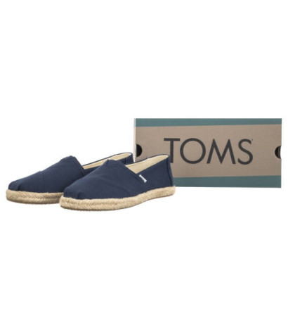 Toms Alpargata Rope Navy Recycled Cotton Slubby Woven 10019674 (TS45-a) sportiniai bateliai