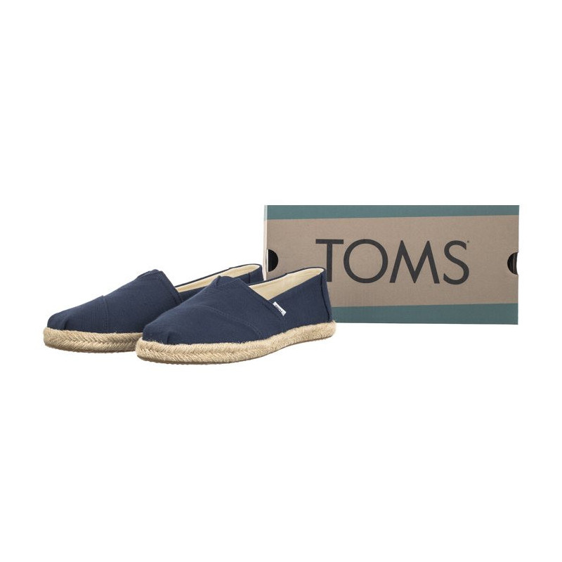 Toms Alpargata Rope Navy Recycled Cotton Slubby Woven 10019674 (TS45-a) sportiniai bateliai
