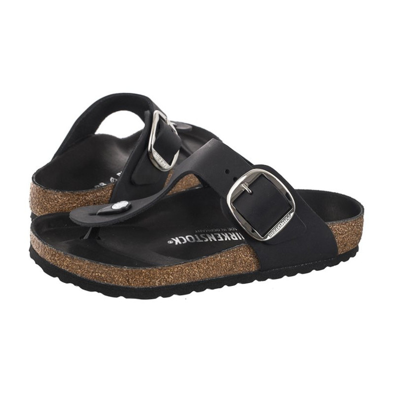 Birkenstock Gizeh Big Buckle Black 1023334 (BK249-a) šlepetės