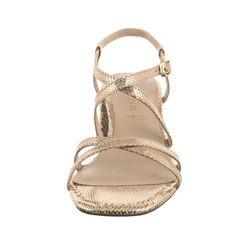 Tamaris Złote 1-28204-42 968 Lt Gold Struct (TM486-a) sandalai