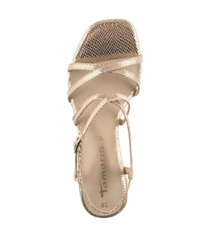 Tamaris Złote 1-28204-42 968 Lt Gold Struct (TM486-a) sandalai