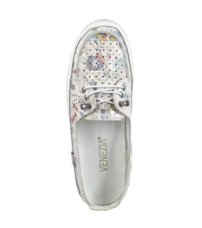 Venezia Białe w Kwiaty 400157 White Pri (VE765-a) batai