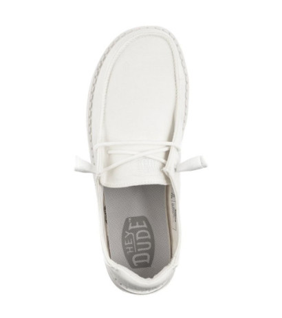 Hey Dude Wendy Slub Canvas White 40063-100 (HY16-a) batai