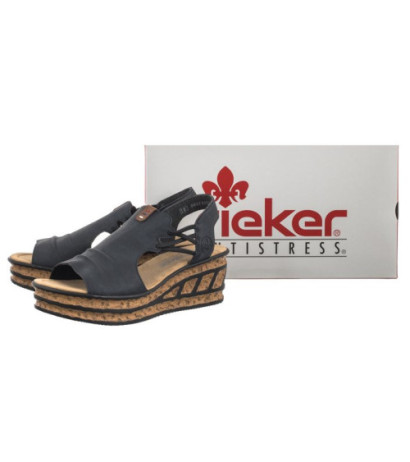 Rieker Granatowe 68175-14 Blue (RI176-b) batai