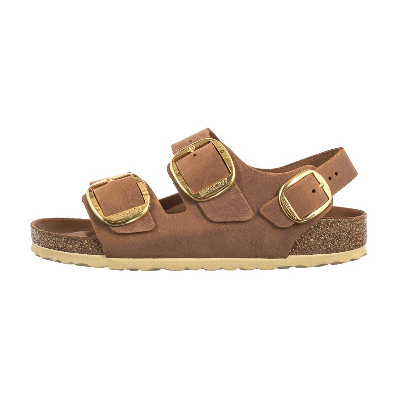Birkenstock Milano Big Buckle Cognac 1024067 (BK251-b) sandalai
