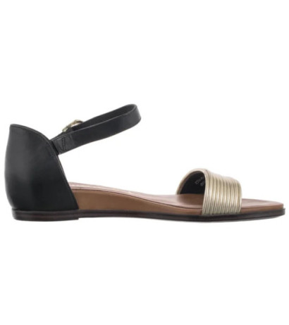 Tamaris Czarne/Złote 1-28110-42 098 Black Comb (TM488-b) sandalai