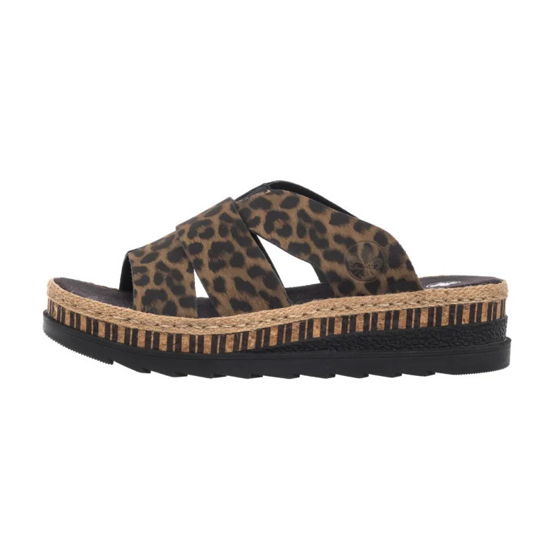 Rieker Brązowe Panterka V7989-90 Multi (RI164-d) batai