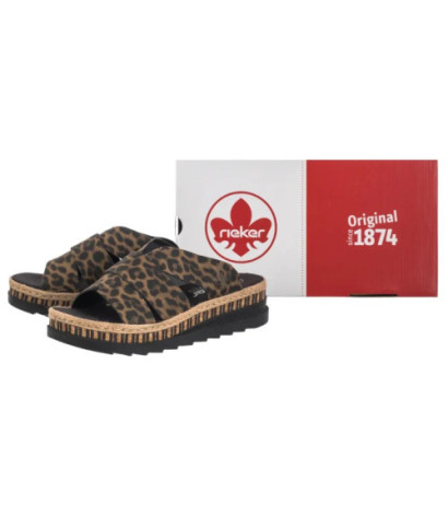 Rieker Brązowe Panterka V7989-90 Multi (RI164-d) batai