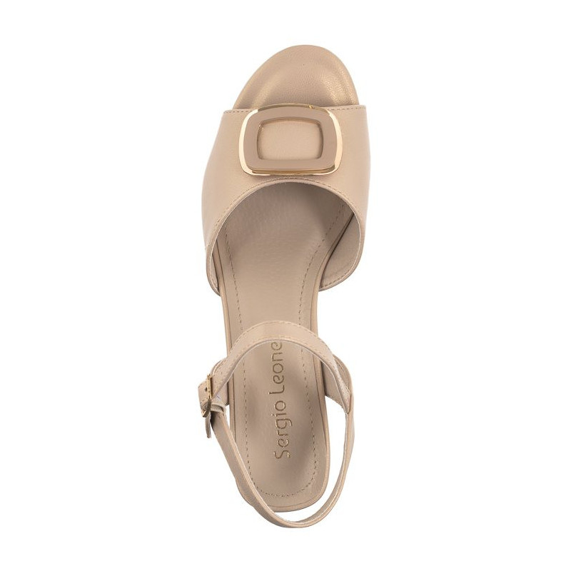 Sergio Leone Beżowe SK 891  (SL519-a) sandalai