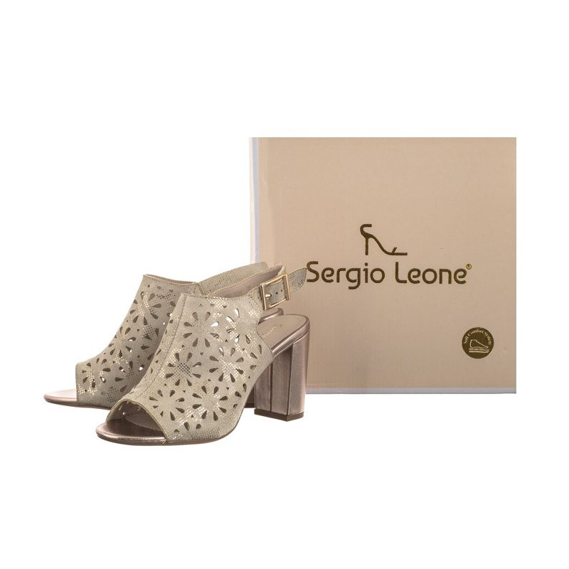 Sergio Leone Złote SK 909 (SL523-a) sandalai