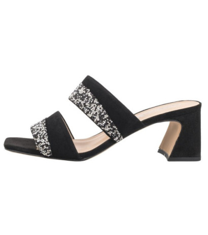 Caprice Czarne 9-27209-42 004 Black Suede (CP409-a) Moteriški batai/šlepetės