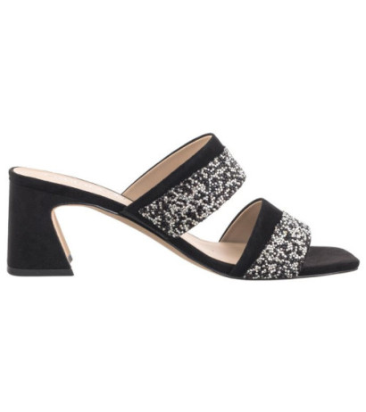 Caprice Czarne 9-27209-42 004 Black Suede (CP409-a) Moteriški batai/šlepetės