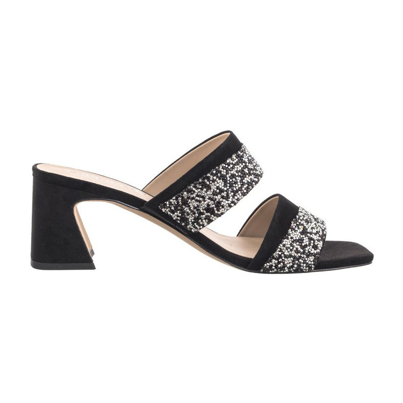 Caprice Czarne 9-27209-42 004 Black Suede (CP409-a) Moteriški batai/šlepetės