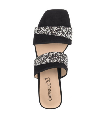 Caprice Czarne 9-27209-42 004 Black Suede (CP409-a) Moteriški batai/šlepetės