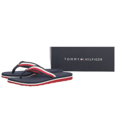 Tommy Hilfiger Corporate Beach Sandal Red White Blue FW0FW07986 0G0 (TH1097-a) šlepetės