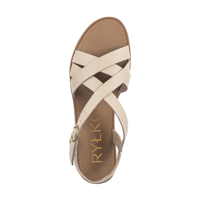 Ryłko Kremowe 0AF48_Q_ _3SU (RY854-a) sandalai