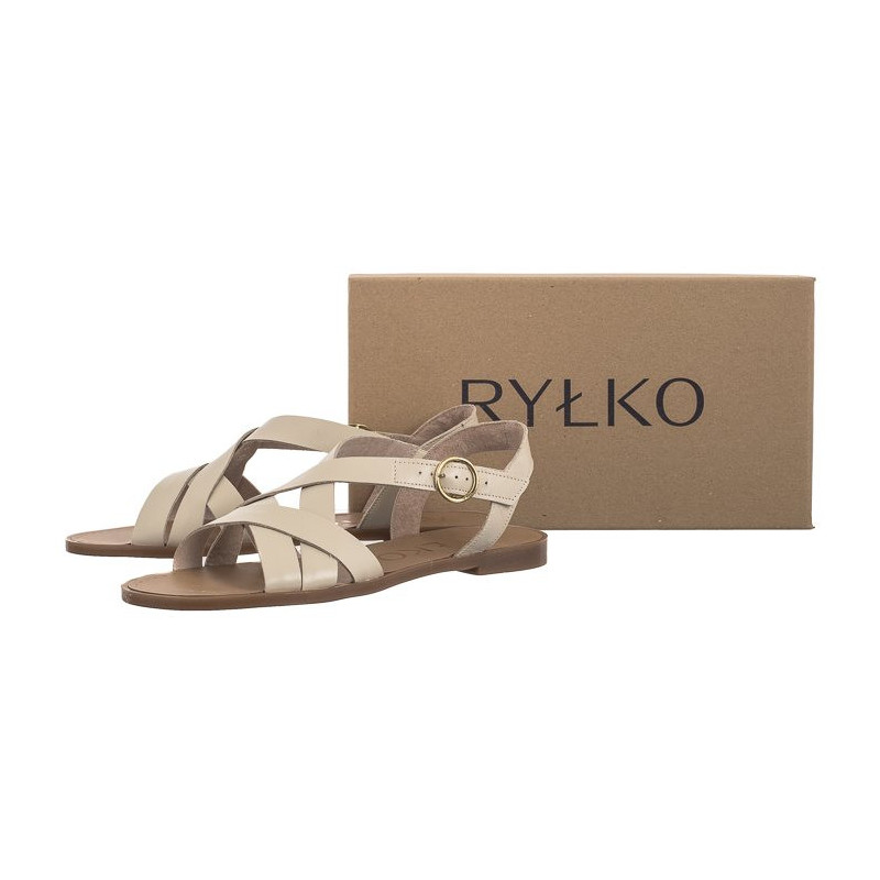 Ryłko Kremowe 0AF48_Q_ _3SU (RY854-a) sandalai