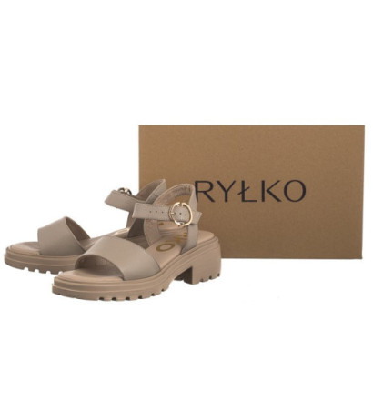 Ryłko Beżowe 3MF85_Y_ _2TE (RY856-a) sandalai