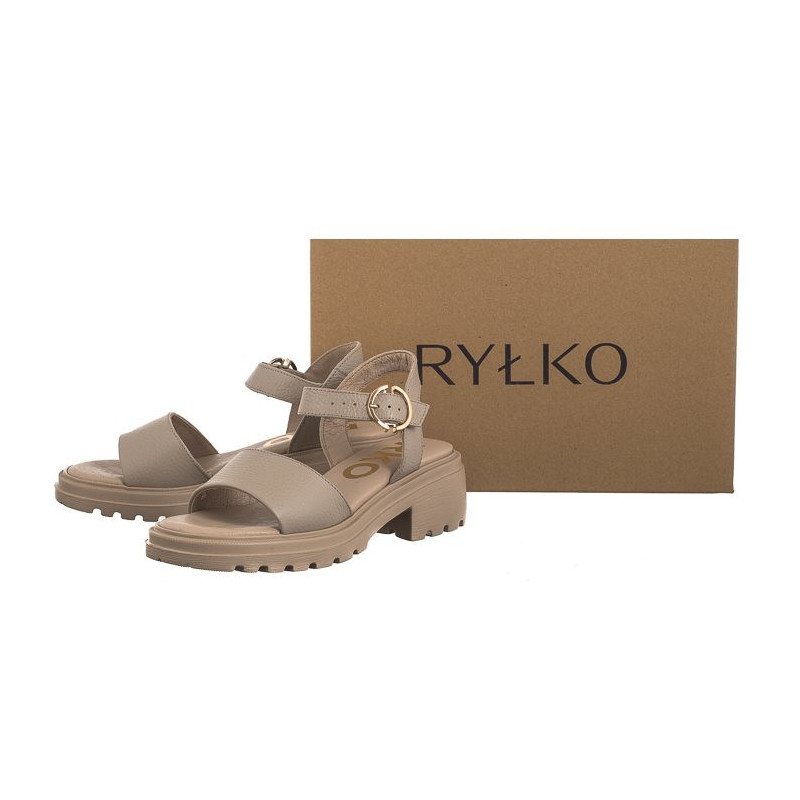 Ryłko Beżowe 3MF85_Y_ _2TE (RY856-a) sandalai