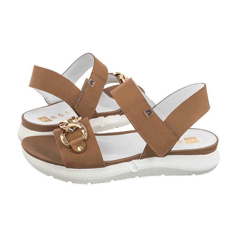 Nessi Brązowe 23438 (NE378-a) sandalai