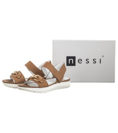Nessi Brązowe 23438 (NE378-a) sandalai