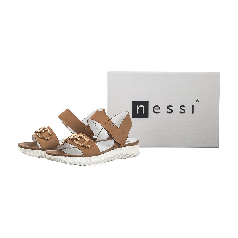 Nessi Brązowe 23438 (NE378-a) sandalai