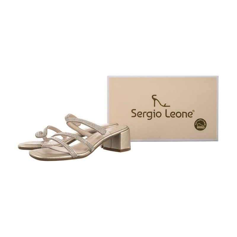Sergio Leone Złote SK 044 (SL526-a) Moteriški batai/šlepetės