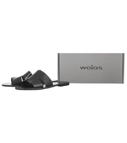 Wojas Czarne 74008-51 (WO194-a) Moteriški batai/šlepetės