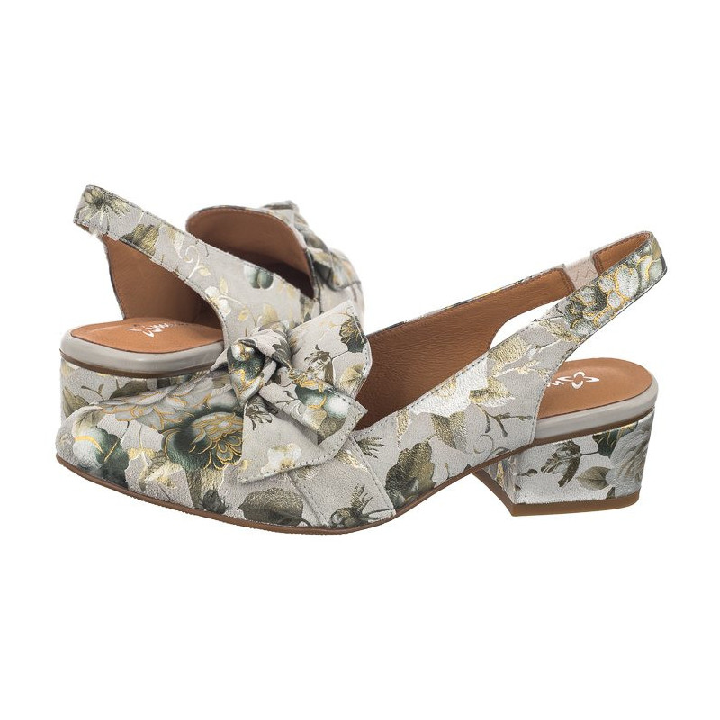 Maciejka Zielone w Kwiaty N6539-38/00-1 (MA1206-b) sandalai