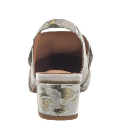 Maciejka Zielone w Kwiaty N6539-38/00-1 (MA1206-b) sandalai