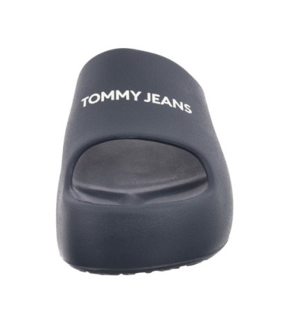 Tommy Hilfiger Tjw Chunky Flatform Slide Dark Night Navy EN0EN02454 C1G (TH1101-a) Moteriški batai/šlepetės