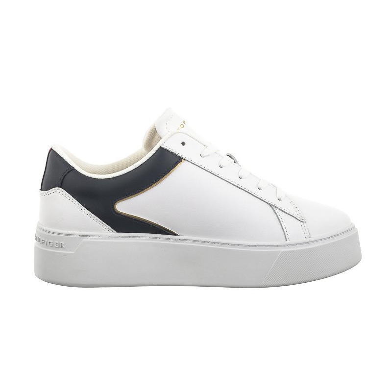 Tommy Hilfiger TH Platform Court Sneaker White/Space Blue FW0FW07910 0K5 (TH1104-a) sportiniai bateliai