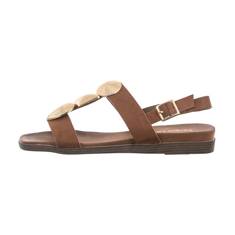 Sergio Leone Brązowe SK 072 H  (SL534-a) sandalai